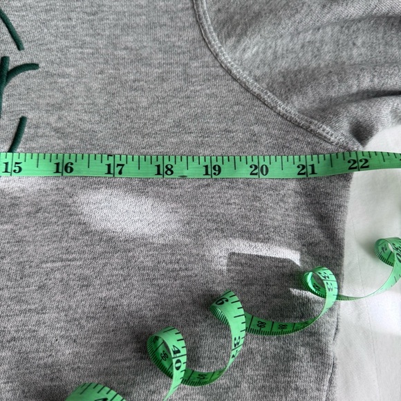 Hollister Gray Hoodie with Embroidered Graphic in Dk‎ Green Stitching, Small - Picture 13 of 15